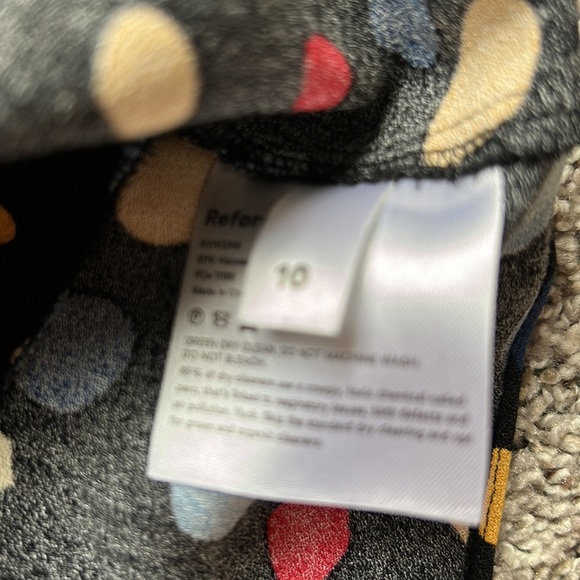 NWT Reformation Aimee polka dot puff sleeve top sz 10 $90 - Picture 3 of 3